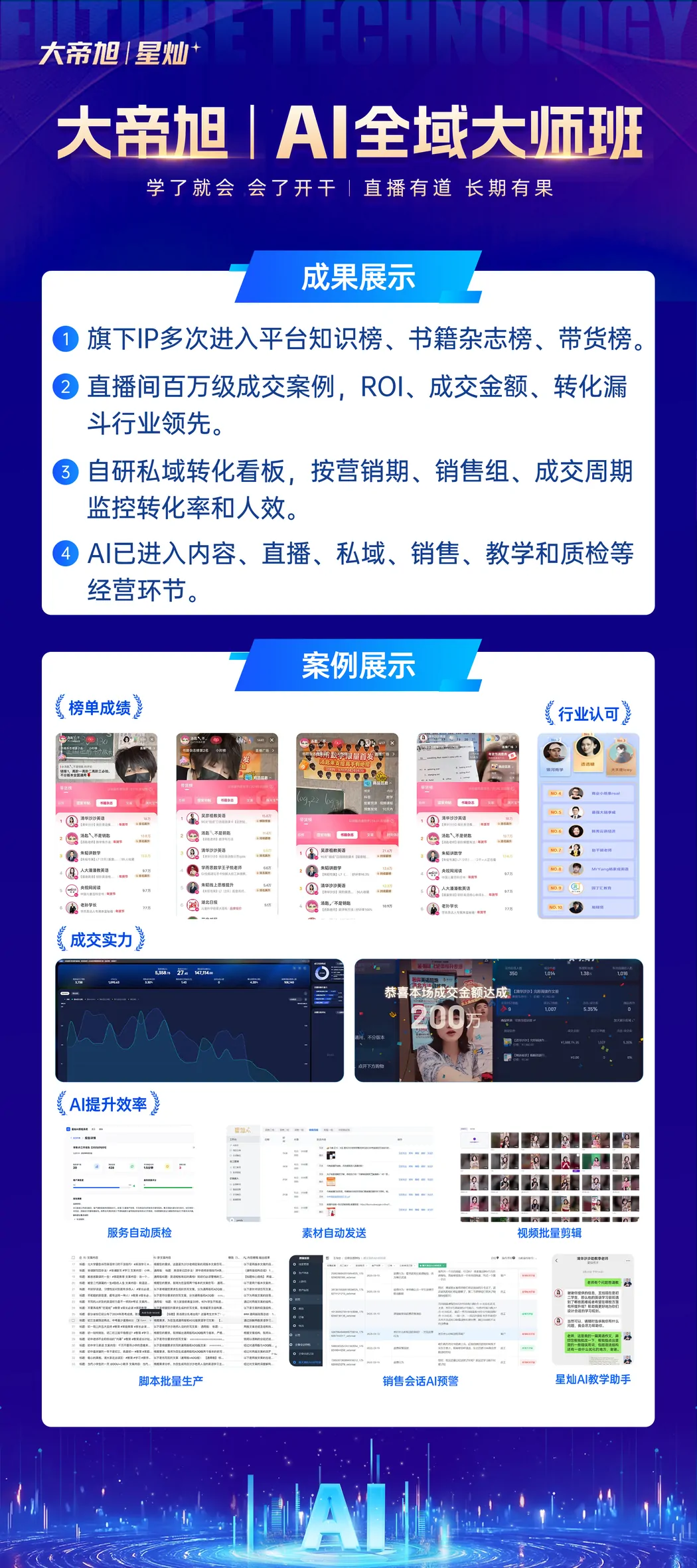 大师班成果与案例展示资料